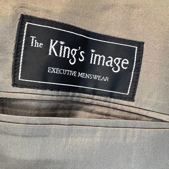 Bespoke The King's Image Mens Sz 52 Pinstripe Suit & Pants by James Williams Jr. - Picture 9 of 11